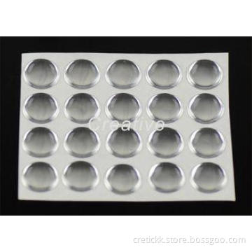 Smart Silver Chrome Offset Printing 3D Domed Badges Custom